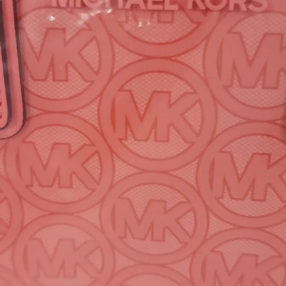 Michael Kors Small Tote Bag The Jodie Jacquard Pink Grapefruit